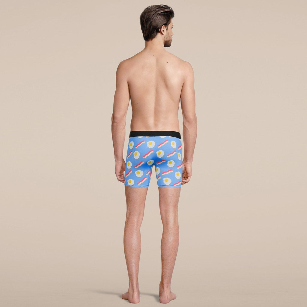 Men's Bacon and Eggs Boxer Brief Underwear-3