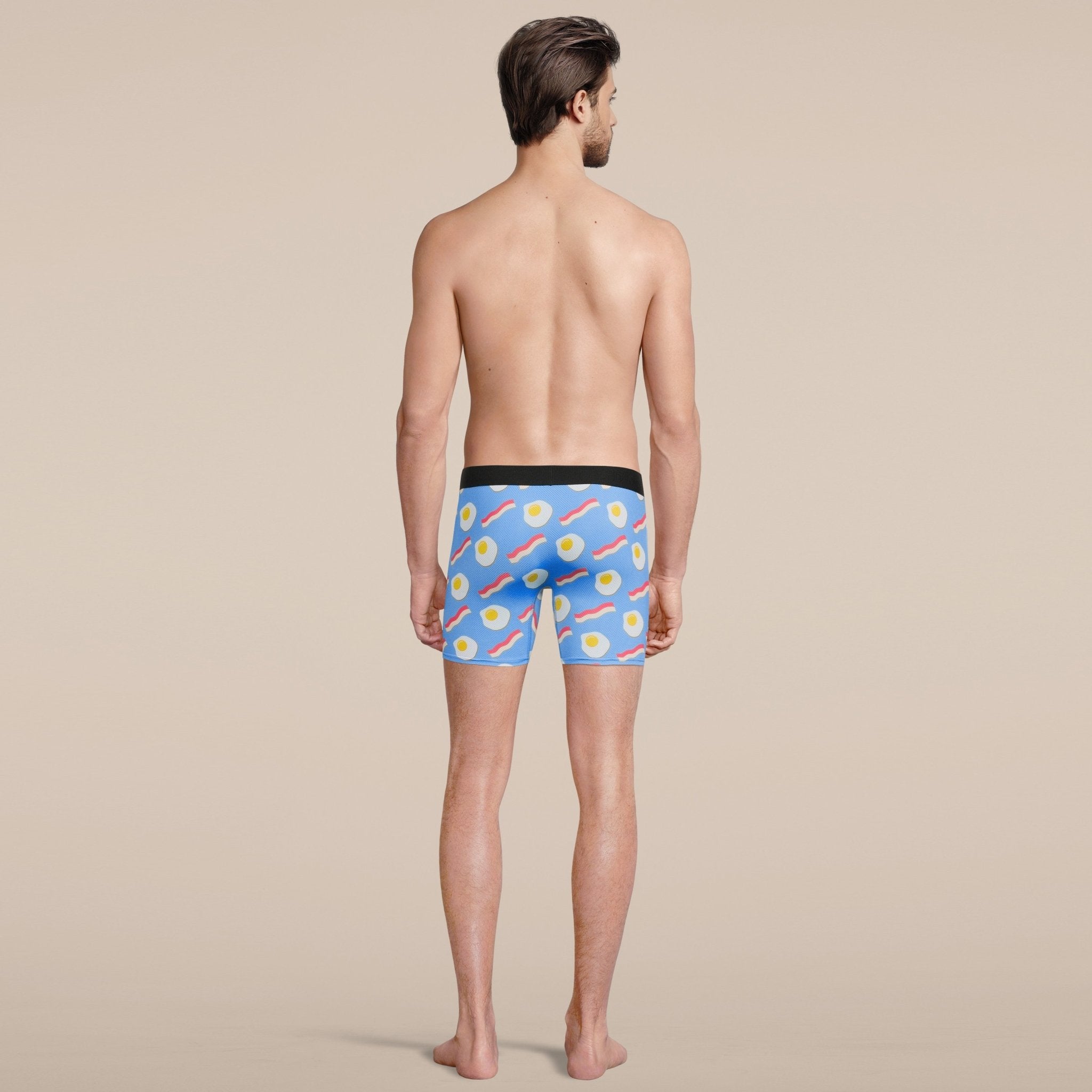 Men's Bacon and Eggs Boxer Brief Underwear-3