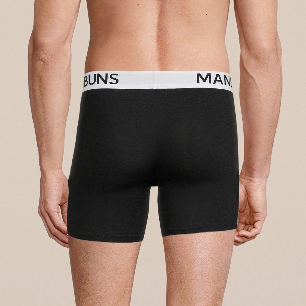 Men's Classic Black Boxer Brief Underwear-2