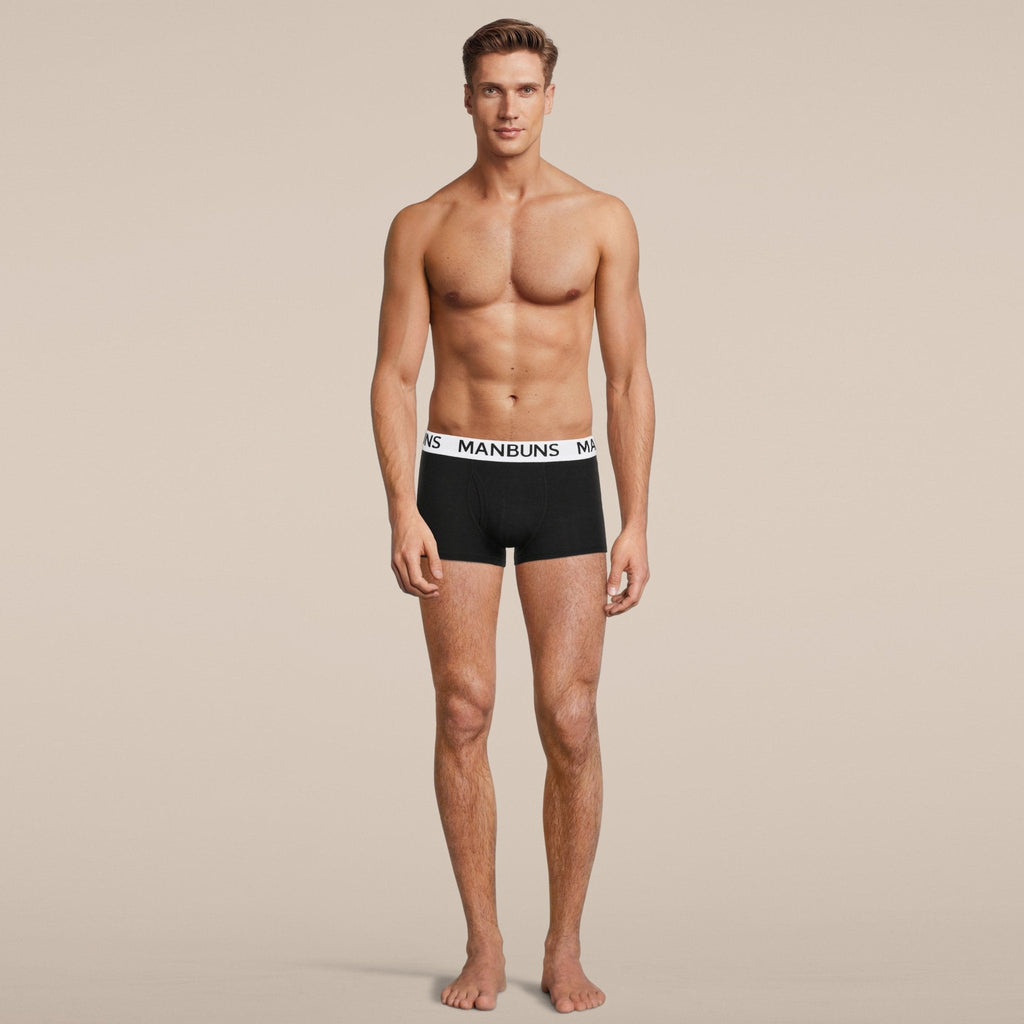 Men's Classic Black Boxer Trunk Underwear-1
