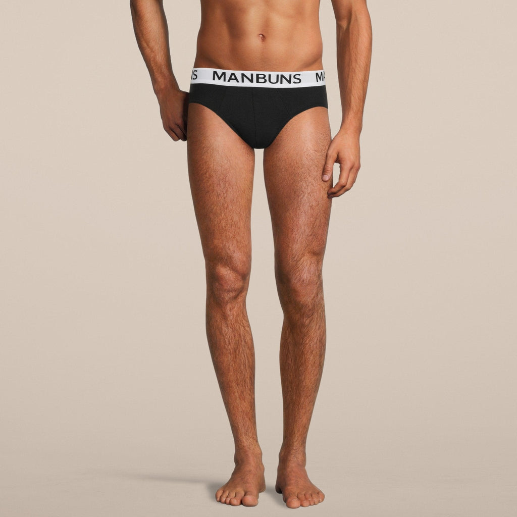 Men's Classic Black Brief Underwear-4