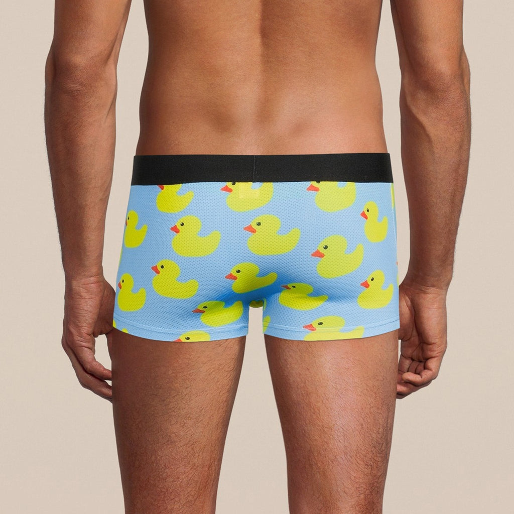 Men's Rubber Duckies Boxer Trunk Underwear with Pouch-2