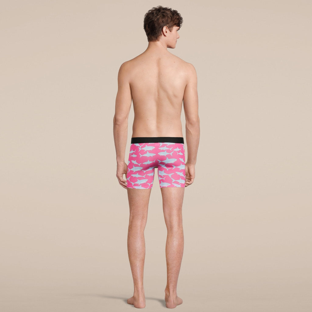 Men's Baby Shark Boxer Brief Underwear with Pouch-3