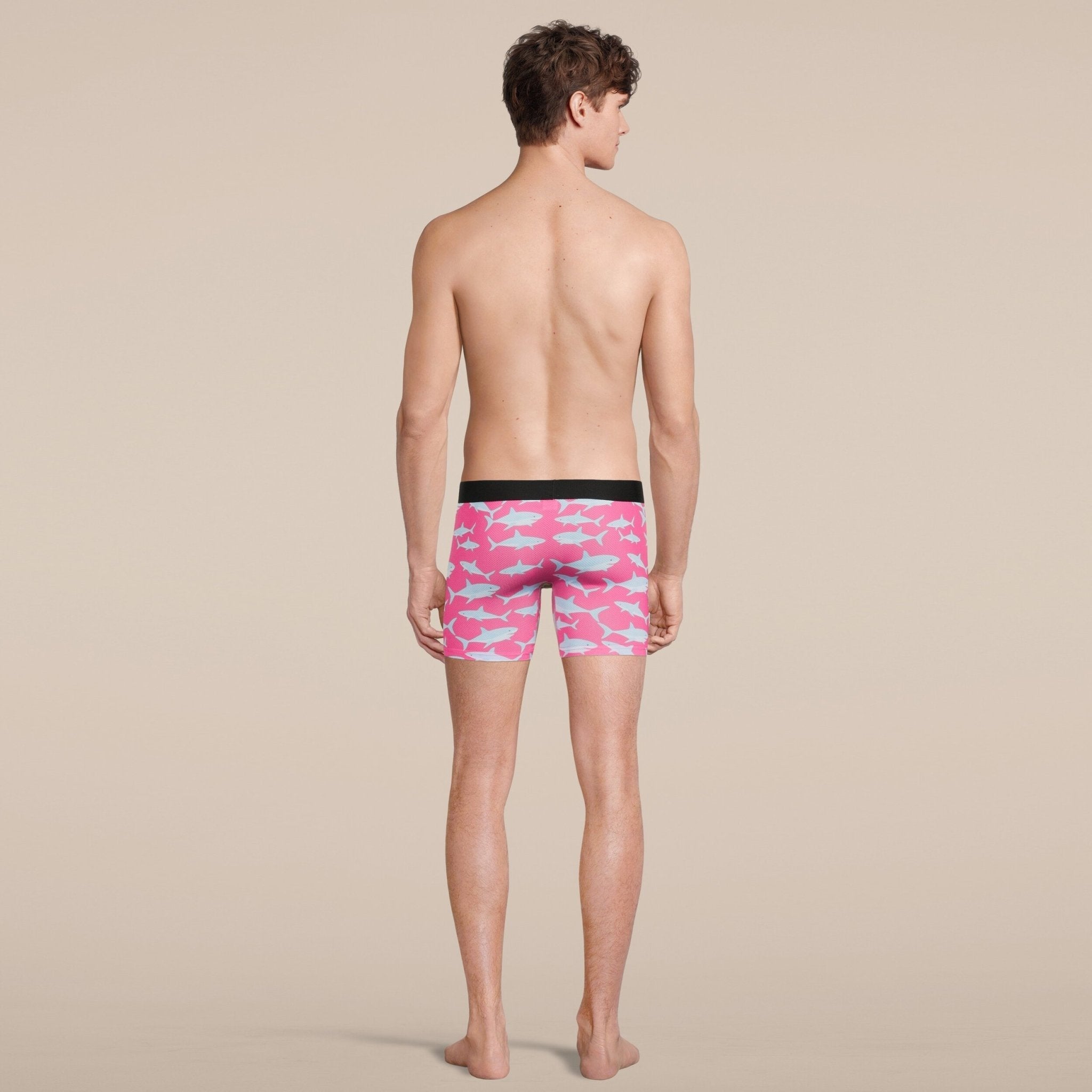 Men's Baby Shark Boxer Brief Underwear with Pouch-3