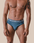 Men's Steel Blue Brief Underwear-0